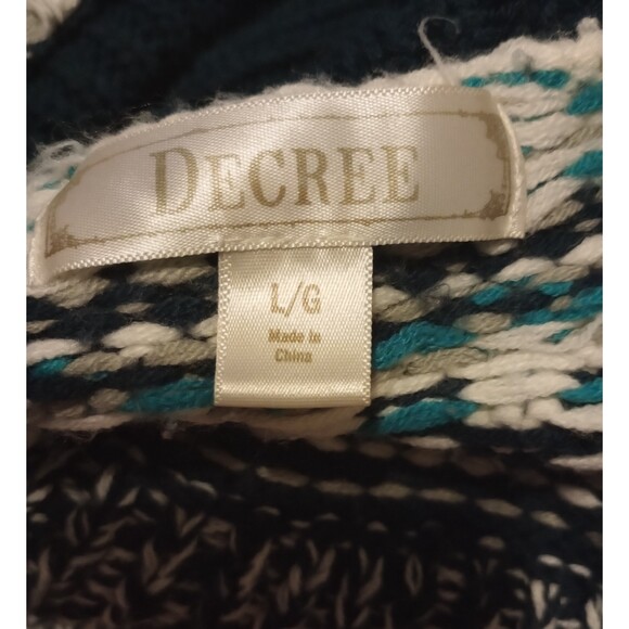 Decree Woman's Size Large Ombre Turtle Neck Sweater - Picture 5 of 6